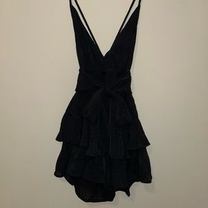 Hello Molly Black Romper